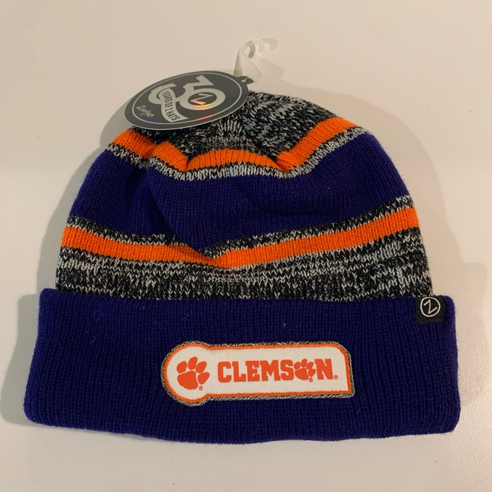Clemson Tigers NCAA ACC Beanie Winter Knit Ski Hat Zephyr Brand New